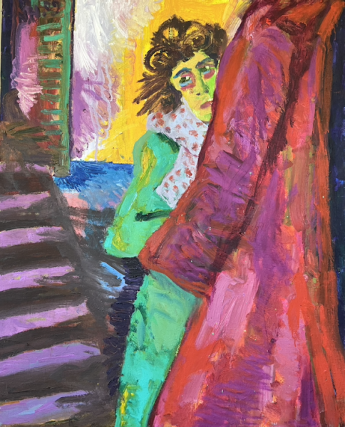 Original Gemälde "Der Mantel" - Norbert Hornig